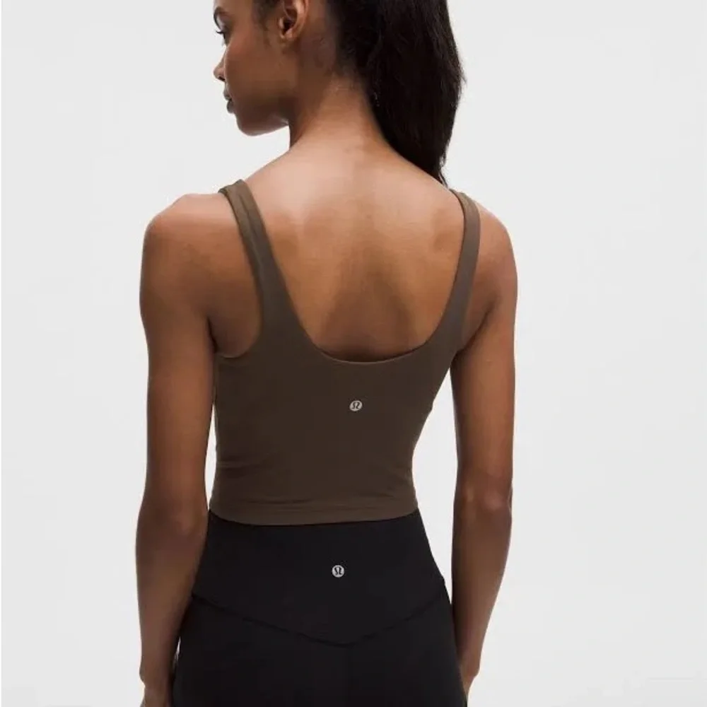 lululemon athletica Brown Cropped Tank Top